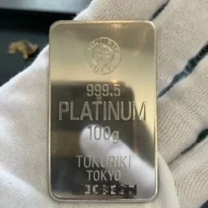 Pt1000　徳力本店　インゴット　100g